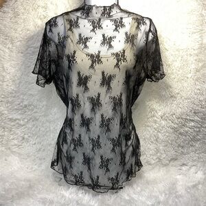 Sheer Stretchy Lace Top